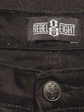 Rebel 8 Y2K Vintage Black "Lo-Rise" Skinny Jeans -29/32